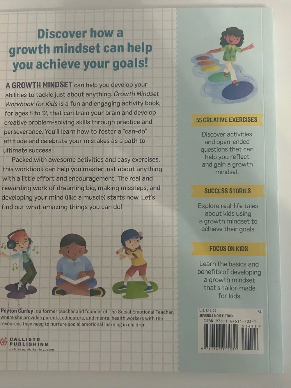 Growth Mindset Workbook for Kids Ages 8-12